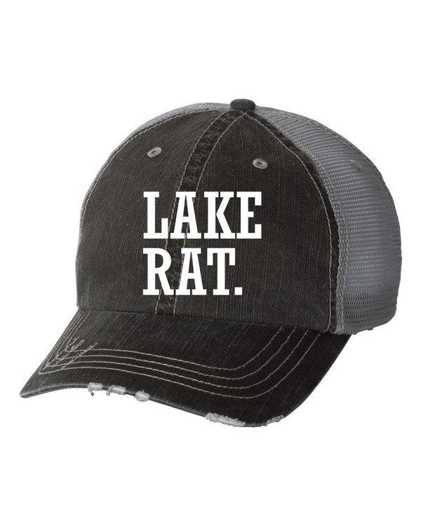 Lake Rat Embroidered Trucker Hat - Leo’s Look Your Best 