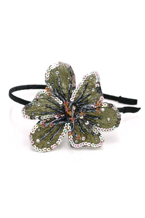 Sequins Flower Headband - Leo’s Look Your Best