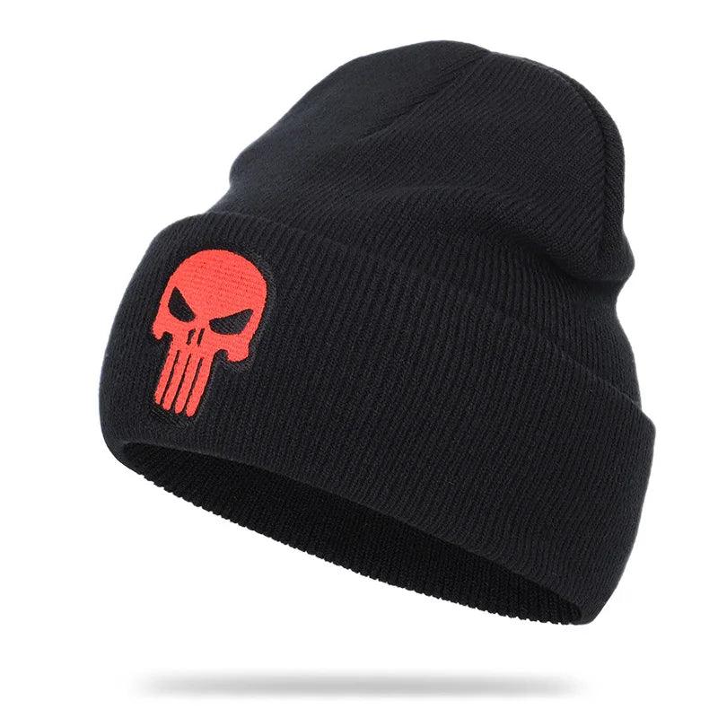 Beanies Hat Unisex Hat Keep warm Skull pattern Set head cap Winter hat Casual Beanies Hip-hop Knitted Winter Hat Ski Beanie Hat - Leo’s Look Your Best 