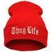 2021 New West Beach Gangsta THUG LIFE Winter Warm Fashion Beanies Knitted Bonnet Skullies Caps Hip Hop Gorros Knit Hat Bonnets - Leo’s Look Your Best 