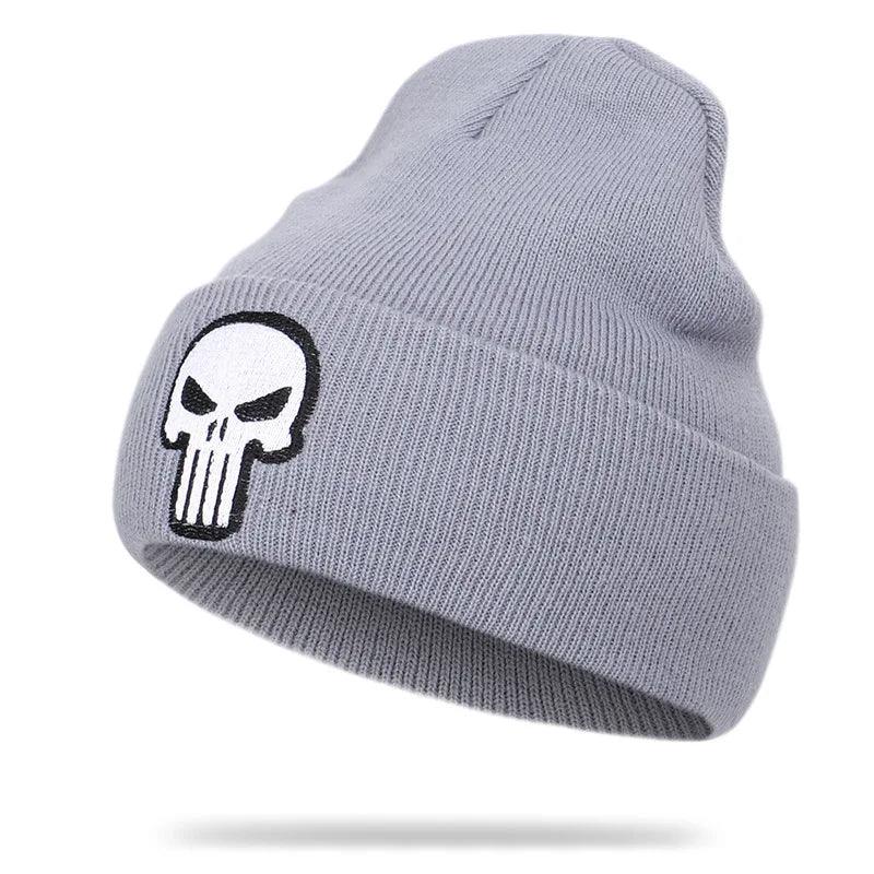 Beanies Hat Unisex Hat Keep warm Skull pattern Set head cap Winter hat Casual Beanies Hip-hop Knitted Winter Hat Ski Beanie Hat - Leo’s Look Your Best 