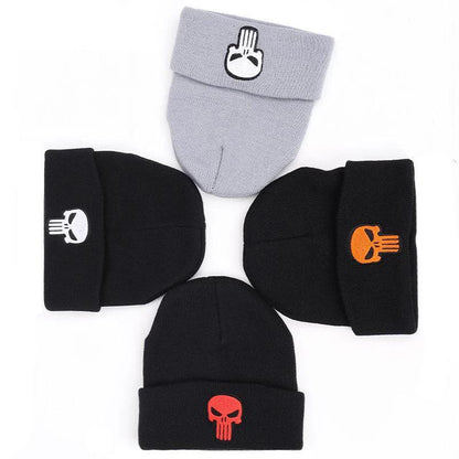 Beanies Hat Unisex Hat Keep warm Skull pattern Set head cap Winter hat Casual Beanies Hip-hop Knitted Winter Hat Ski Beanie Hat - Leo’s Look Your Best 