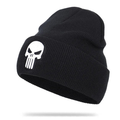 Beanies Hat Unisex Hat Keep warm Skull pattern Set head cap Winter hat Casual Beanies Hip-hop Knitted Winter Hat Ski Beanie Hat - Leo’s Look Your Best 