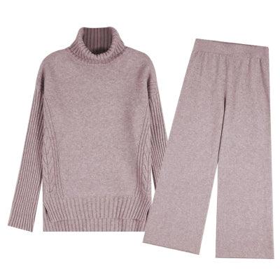 Autumn and Winter High Neck Thickened Goddess Knitting Suit Sweater - Leo’s Look Your Best 