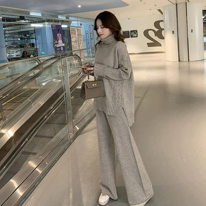 Autumn and Winter High Neck Thickened Goddess Knitting Suit Sweater - Leo’s Look Your Best 