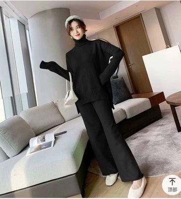 Autumn and Winter High Neck Thickened Goddess Knitting Suit Sweater - Leo’s Look Your Best 