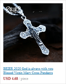 Men's Stainless Steel Crucifix Eastern Orthodox Pendant Chain Necklace Jewelry BP8-515 - Leo’s Look Your Best 