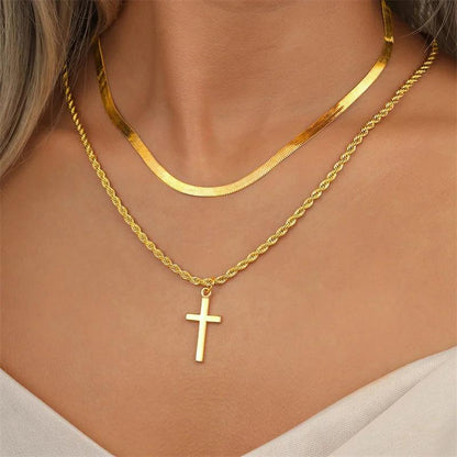 2024 New Pendant Necklace for Men Women Minimalist Gold Color Jewelry Male Female Necklaces Chokers Gifts - Leo’s Look Your Best 