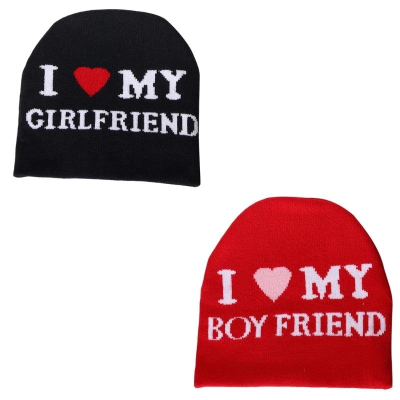 50JB Popular Couples Hat Letter Beanies Hat Unisex Girl Winter Autumn Hat Warm Pullover Hat Breathable Skull Hat - Leo’s Look Your Best 