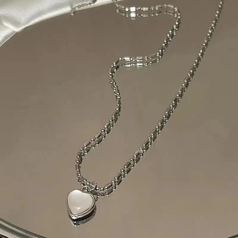 Fashion Women Crystal Zircon Pendant Necklace for Women Trendy Girl Chain Necklace Choker Punk Party Jewelry Gift 2023 - Leo’s Look Your Best 