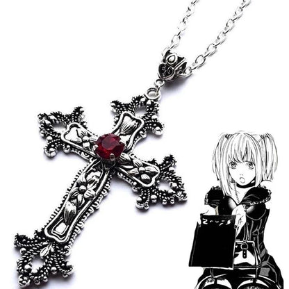 Y2K Punk Crystal Cross Pendant Necklace For Women Men Gothic Clavicle Chain Choker Necklaces Aesthetic Jewelry Bijoux Party Gift - Leo’s Look Your Best 