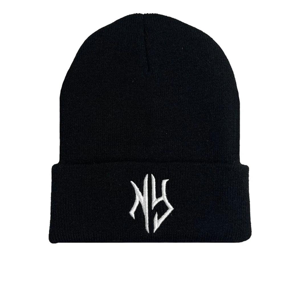 1pcs Hip Hop Embroidered Beanie Hats For Men Women Winter Warm Stretchable High Quality Knit Hat Couple Gift Accessories Black W - Leo’s Look Your Best 