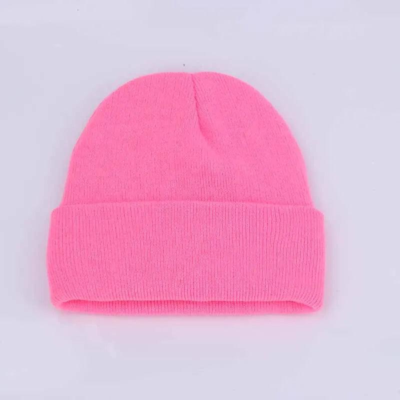 Winter Hats for Woman New Beanies Knitted Fluorescent Cute Hat Girls Autumn Female Beanie Caps Warmer Bonnet Ladies Casual Cap - Leo’s Look Your Best 