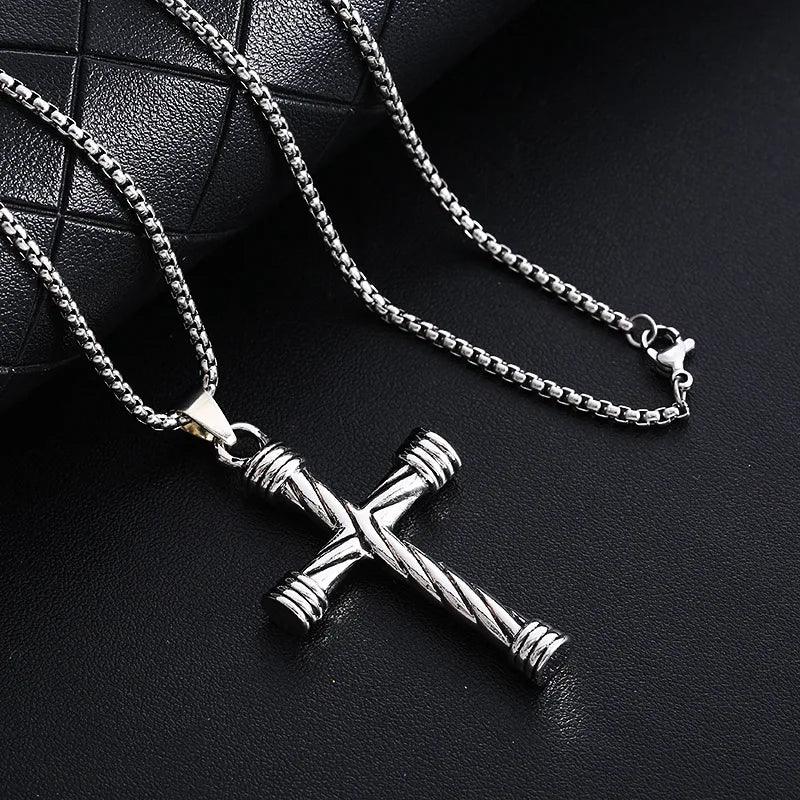 2022 Classic Necklace for Men Fashion Stainless Steel Pendant Black Minimalist Chain Necklace Punk Friendship Jewelry Gift - Leo’s Look Your Best 