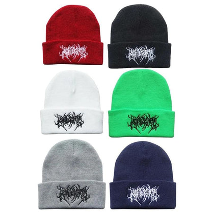 InsStyle Knitting Beanie Hat Handmade Skull Hat Unisex Couple Hat Unisex Breathable Pullover Hat for Outdoor Drop Shipping - Leo’s Look Your Best 