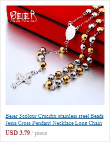 Men's Stainless Steel Crucifix Eastern Orthodox Pendant Chain Necklace Jewelry BP8-515 - Leo’s Look Your Best 