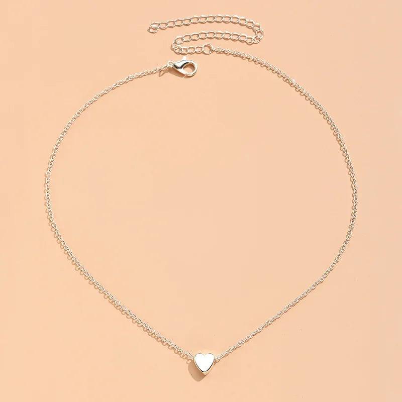 Kpop Cross Shaped Crystal Zircon Necklace For Women Sweet Cool Pendant Clavicle Chain Choker Valintines Day Gift Silver Jewelry - Leo’s Look Your Best 