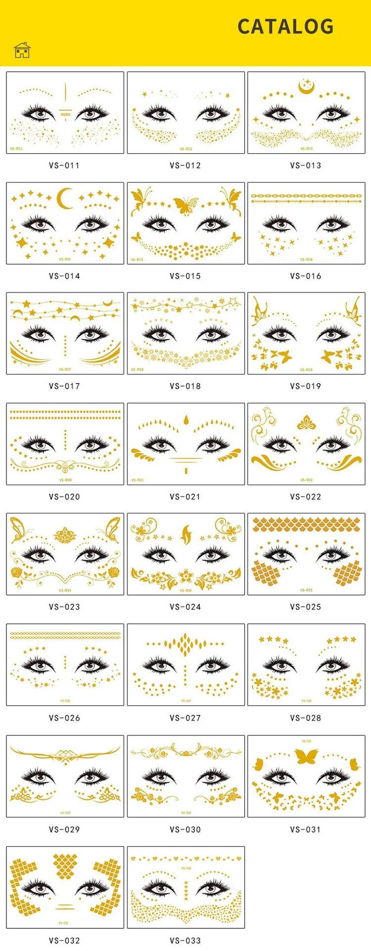 New Freckles Stickers Tattoo on Face Festival Accessories Glitter Bright Face Art Tattoo Sticker Face Jewels Gemsface Decoration - Leo’s Look Your Best 