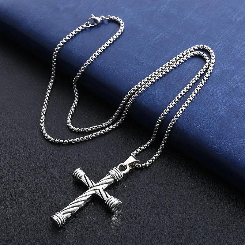 2022 Classic Necklace for Men Fashion Stainless Steel Pendant Black Minimalist Chain Necklace Punk Friendship Jewelry Gift - Leo’s Look Your Best 