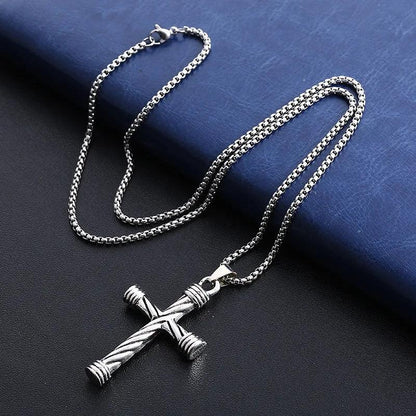 2022 Classic Necklace for Men Fashion Stainless Steel Pendant Black Minimalist Chain Necklace Punk Friendship Jewelry Gift - Leo’s Look Your Best 