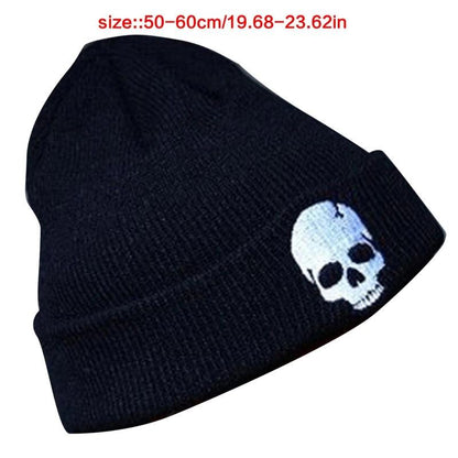 Personalized Embroidery Knit Beanie Hat Exquisite Punk Knit Beanie Cap - Leo’s Look Your Best 