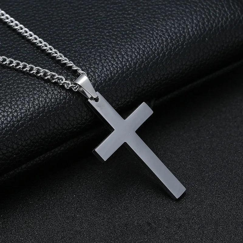 2022 Classic Necklace for Men Fashion Stainless Steel Pendant Black Minimalist Chain Necklace Punk Friendship Jewelry Gift - Leo’s Look Your Best 