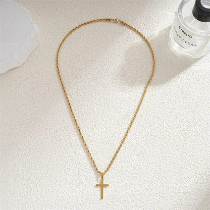 2024 New Pendant Necklace for Men Women Minimalist Gold Color Jewelry Male Female Necklaces Chokers Gifts - Leo’s Look Your Best 