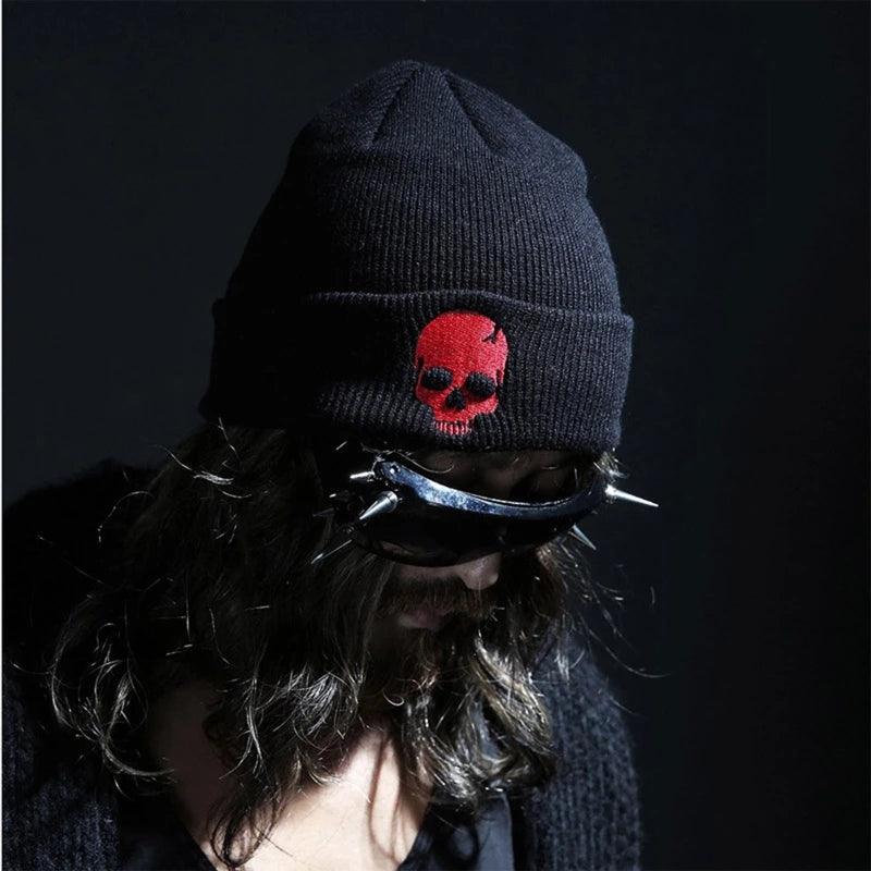 Personalized Embroidery Knit Beanie Hat Exquisite Punk Knit Beanie Cap - Leo’s Look Your Best 