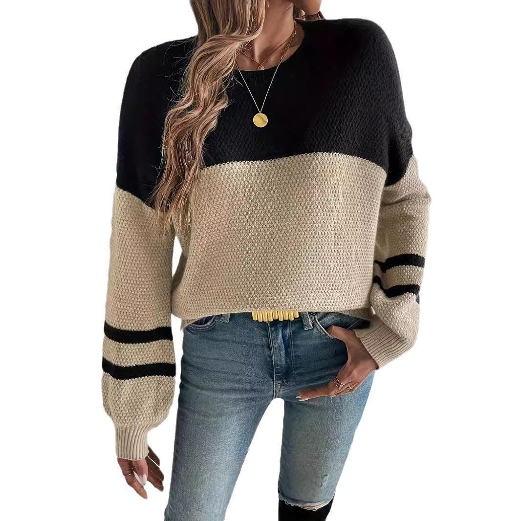 Long Sleeve Round Neck Women's Sweater Casual All-match - Leo’s Look Your Best 