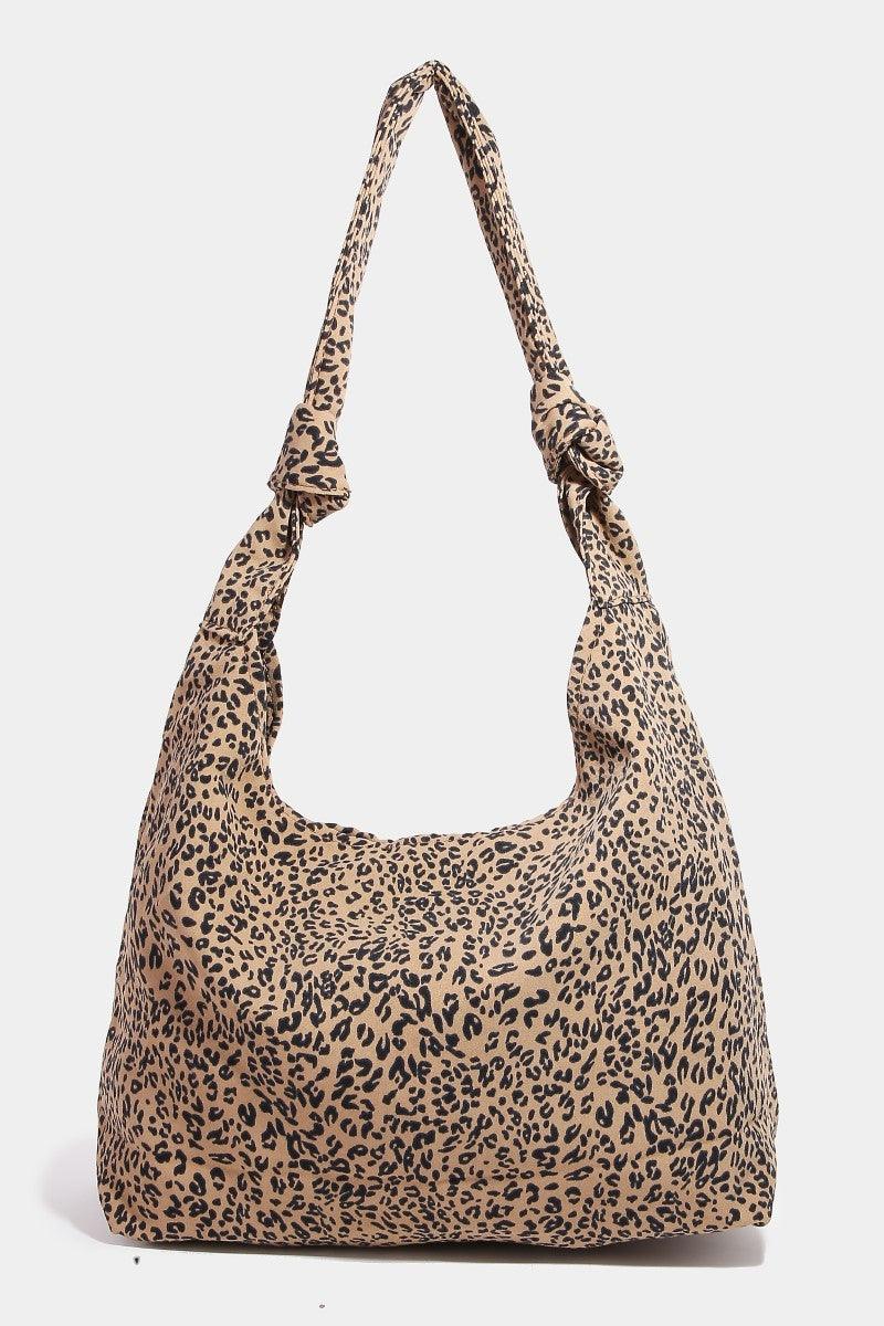 Fame Leopard Knotted Strap Shoulder Bag - Leo’s Look Your Best 