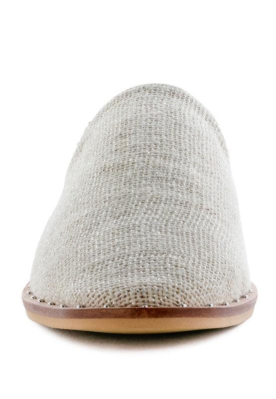 RAG & CO LIA CANVAS MULES - Leo’s Look Your Best